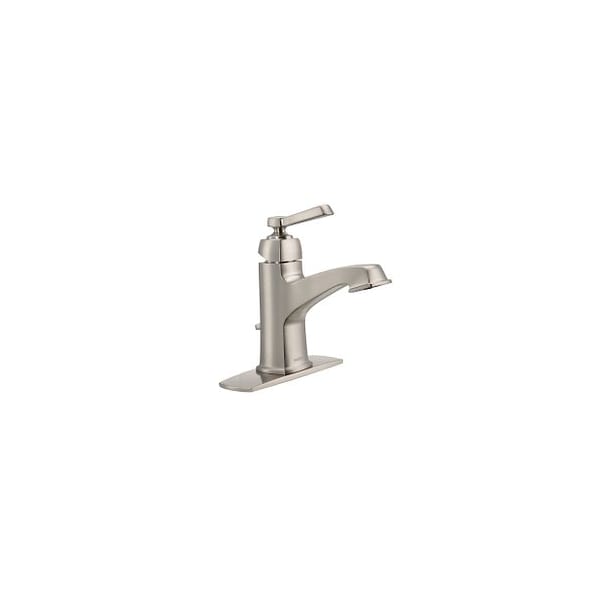 Spot Resist Brushed Nickel One-Handle Bathroom Faucet